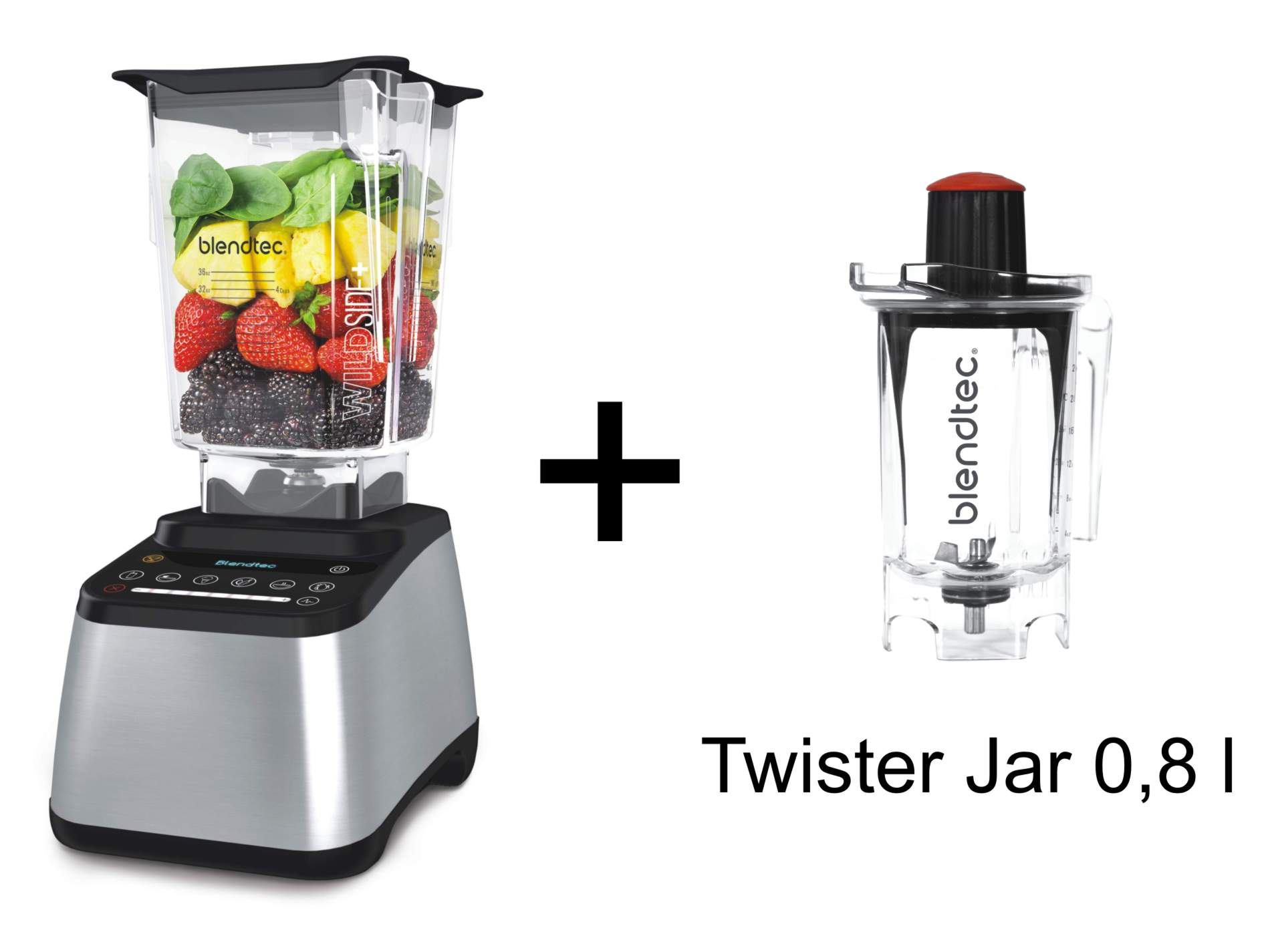 Blendtec Designer 725 Silber + Twister jar